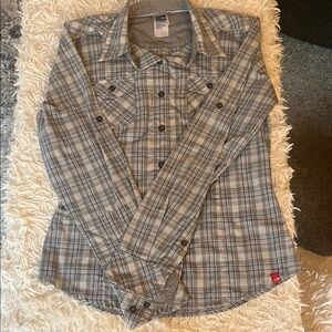Woman’s plaid Northface  Button-Up Shirt